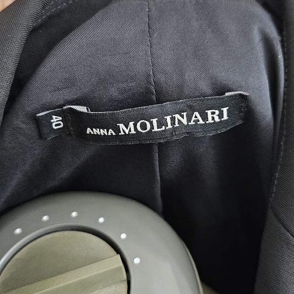 Anna Molinari double-breasted blazer black sz 40 - Picture 7 of 7